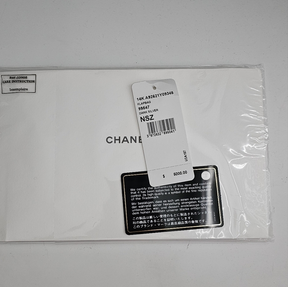 Authentic Pre-loved CHANEL 2014 Fall/Winter Boy Bag Dark Silver Large - Picture 16 of 16